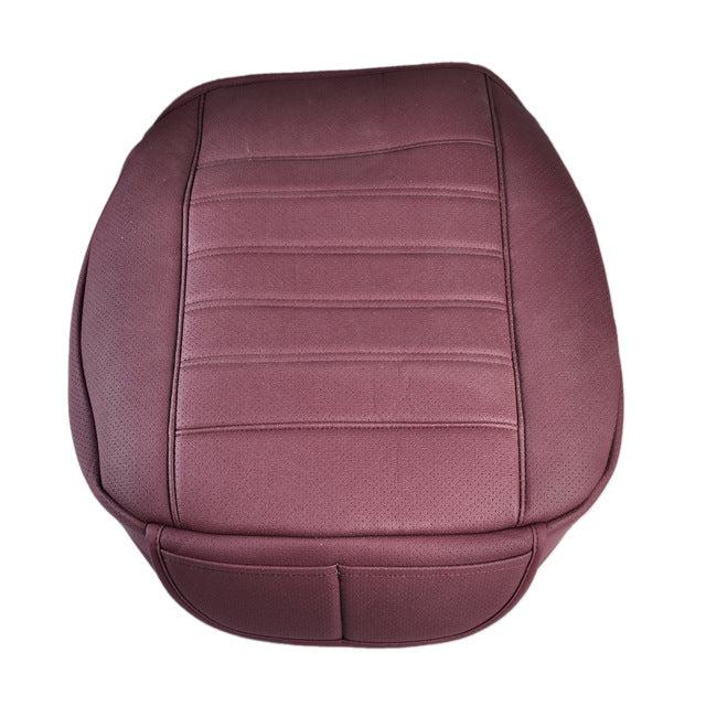 1pc New Universal PU Leather Car Interior Front Seat Cushion Cover Single Seatpad for VW Golf Audi A4 BMW ix35 Benz Honda Civic
