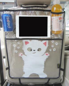 Firstplus Environmental Car Back Seat Protector Kicking Mat Case Cover For iPAD 2/3/4/Air/Mini and Drink Catoon Styling