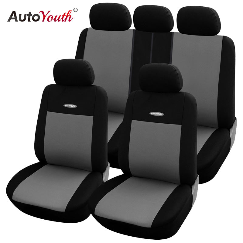 High Quality Car Seat Covers Polyester 3MM Composite Sponge Universal Fit Car Styling for lada Toyota seat cover car accessories