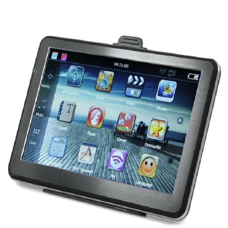 Universal 7 inch touch screen Car GPS Navigation Sat Nav FM transmitter 8GB bundle free maps.