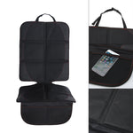 Black Car Seat Cover with Mesh Pocket Bag Breathable car back seat mat car-styling