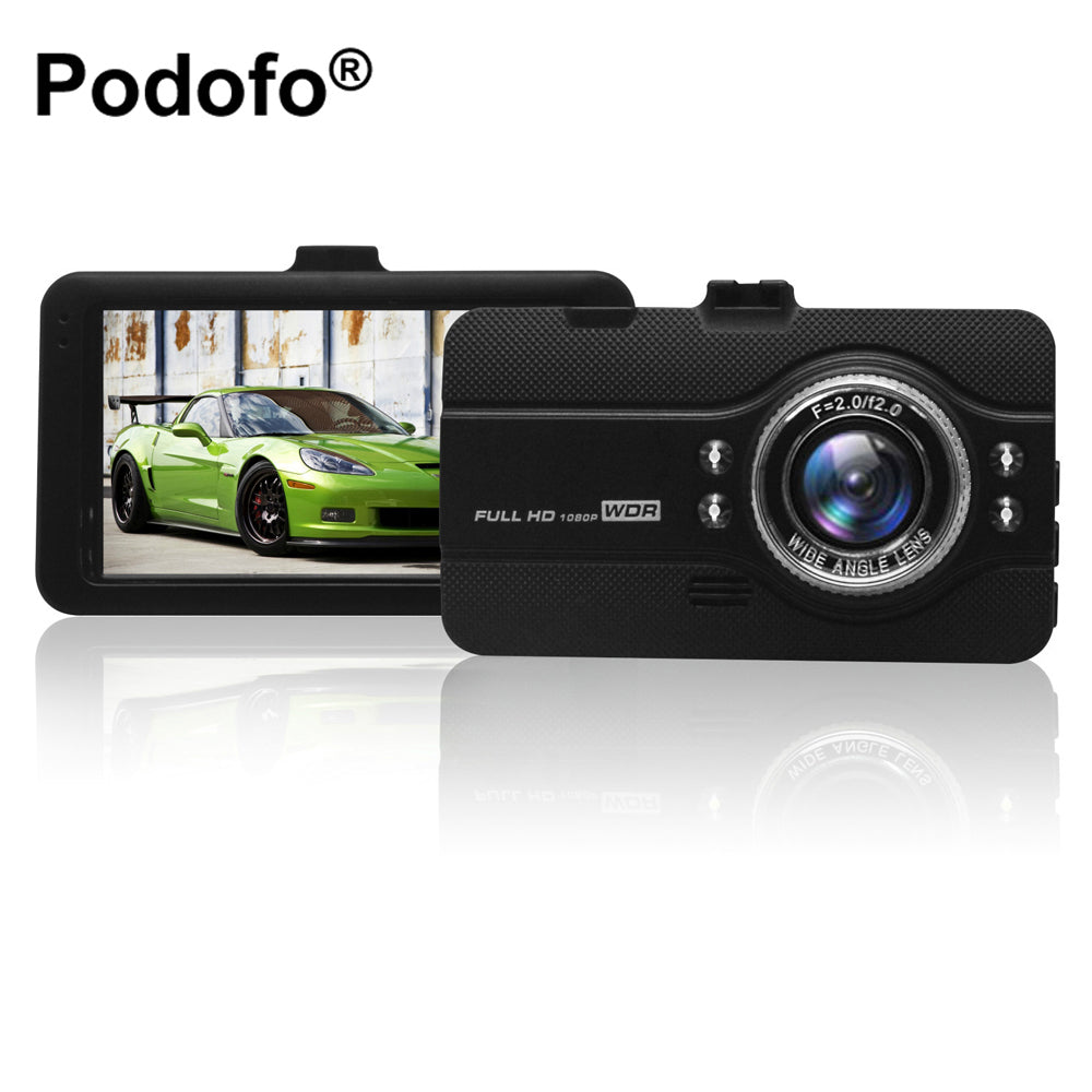Original Podofo Dashcam Video Recorder Registrator Car Camera DVRs FH07 Full HD 1080P WDR G-Sensor Night Vision Dash Cam Dvr Car